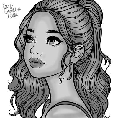 beautiful realistic girl