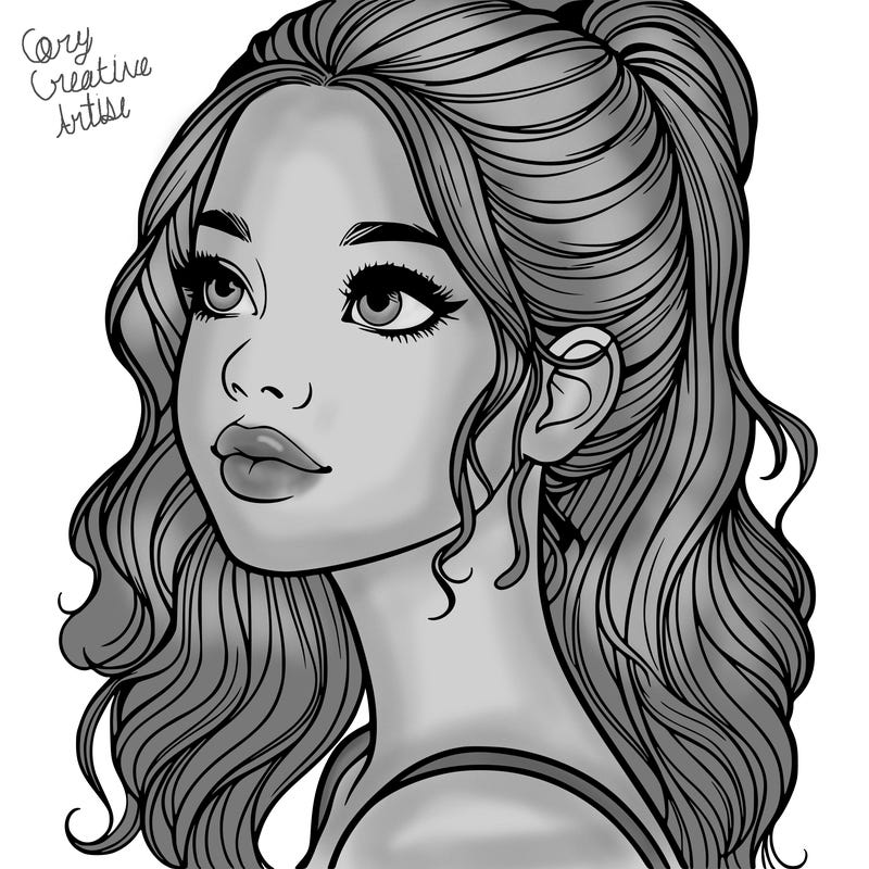 beautiful realistic girl