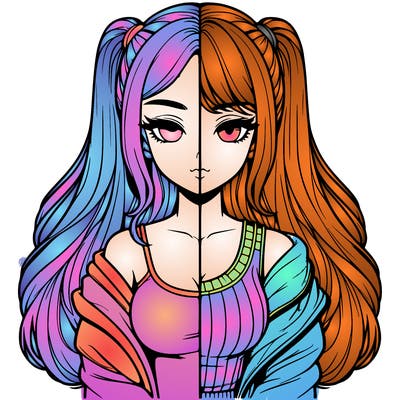 realistic girl split