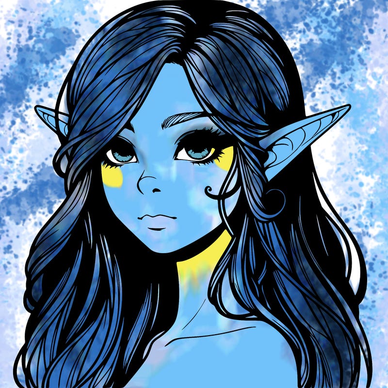 elf girl realistic dark fantasy