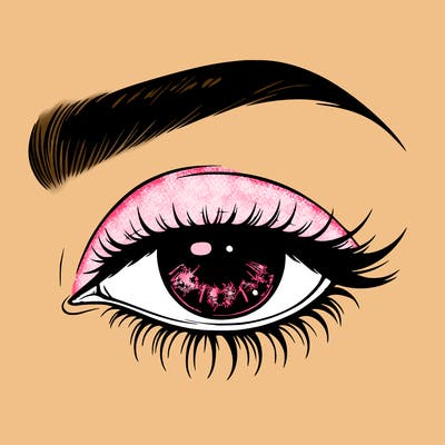 eye closed realistic