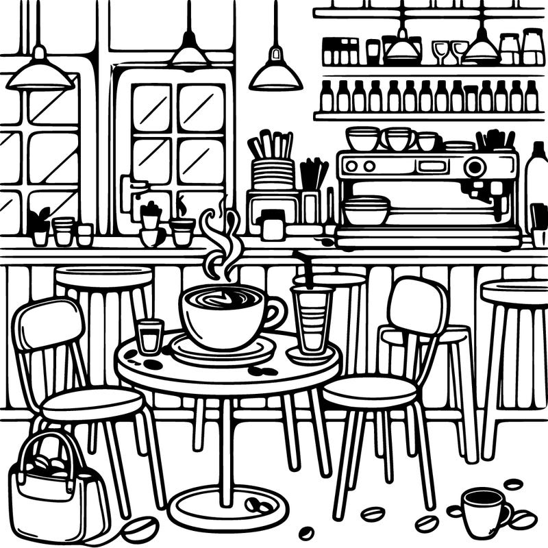 coffee in a coffee shop