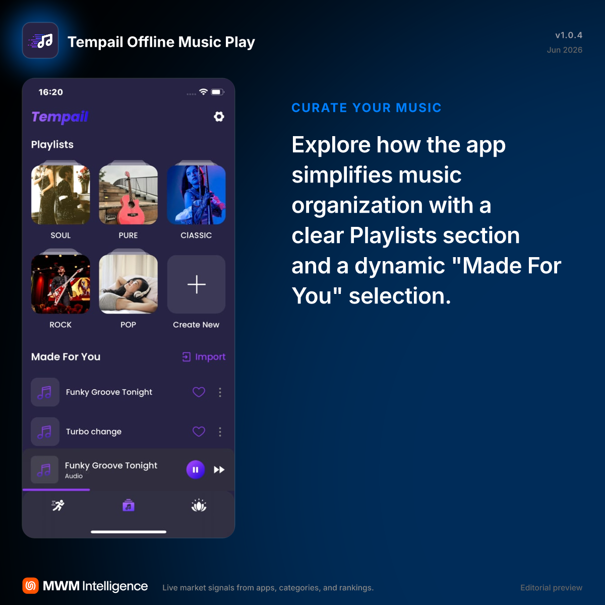 Tempail Offline Music Play - Music App | MWM