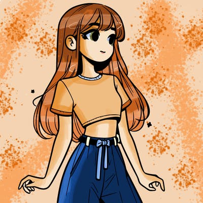 girl in a cute crop top