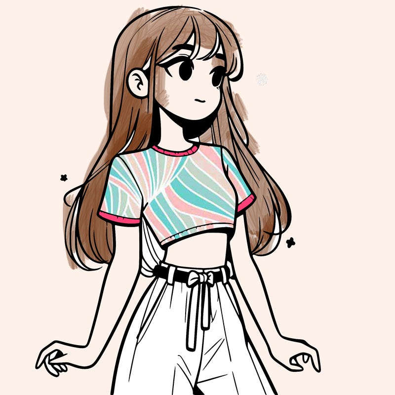 girl in a cute crop top