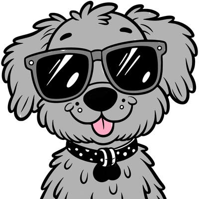 dog with sunglasses
