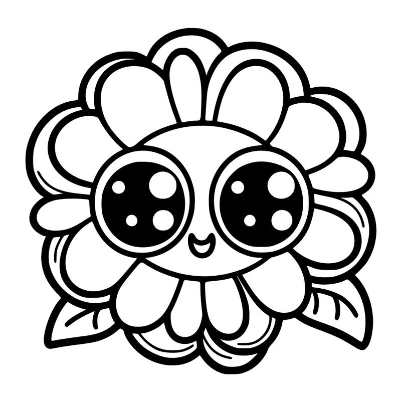flower with eyes