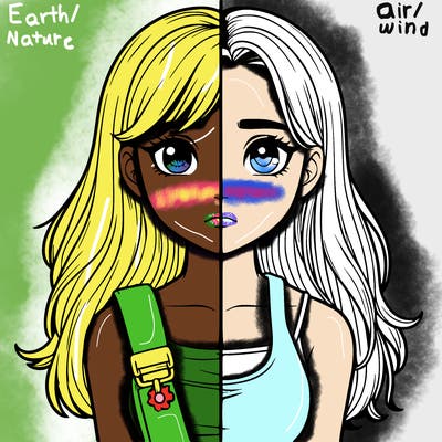 realistic girl split