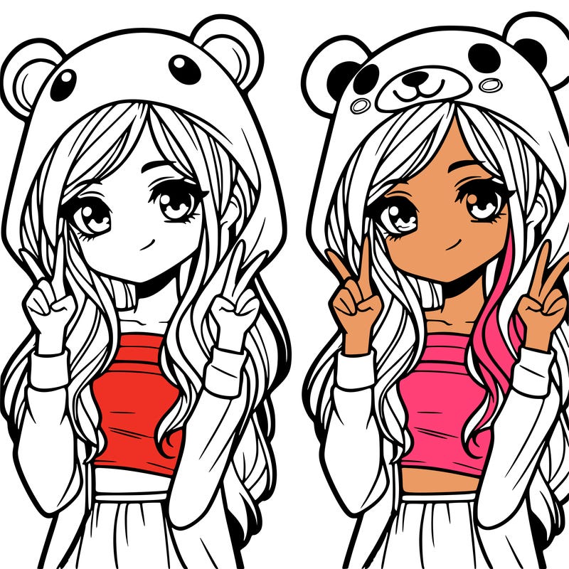 teen girl in animal costume