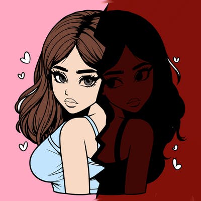 realistic girl split