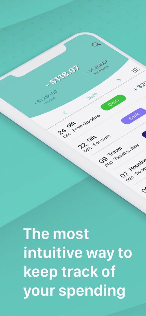 Xpence: Money Tracker - Xpence money tracker app dashboard showing income and expense summary with transaction history