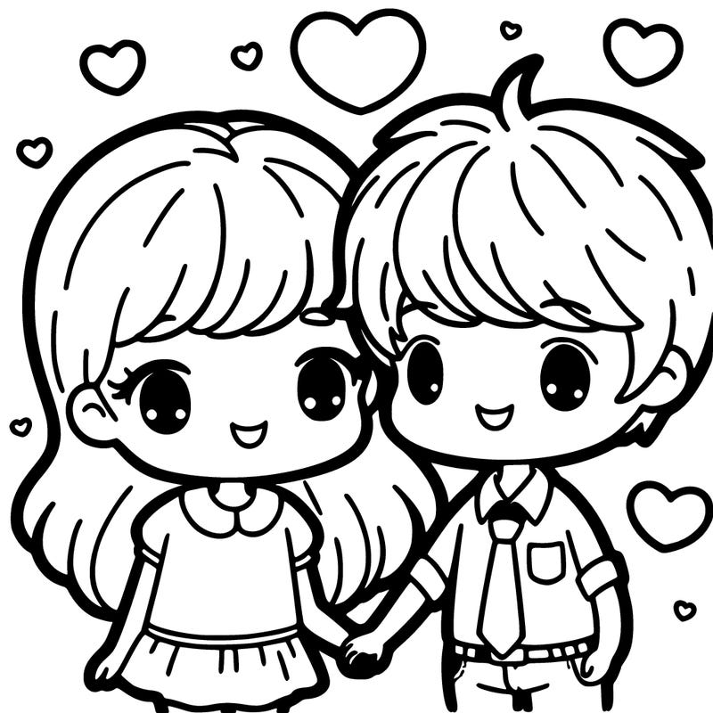 boy and girl in love