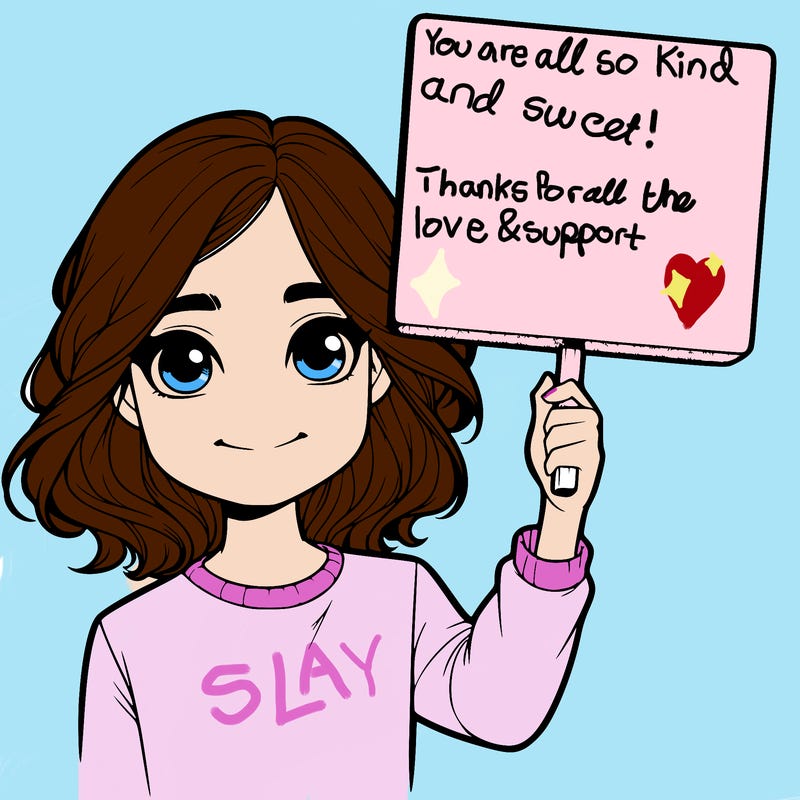 realistic girl holding up a sign