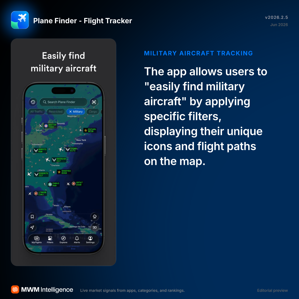 Plane Finder ⁃ Flight Tracker - Travel App | MWM