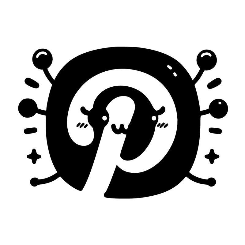pinterest logo minimalistic