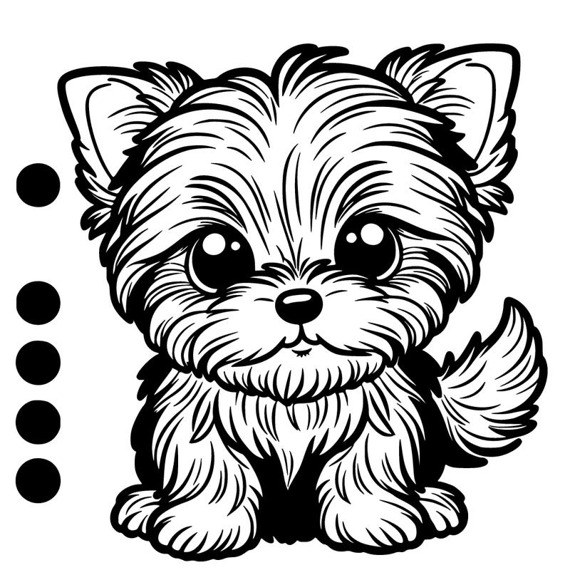 a small yorkie puppy