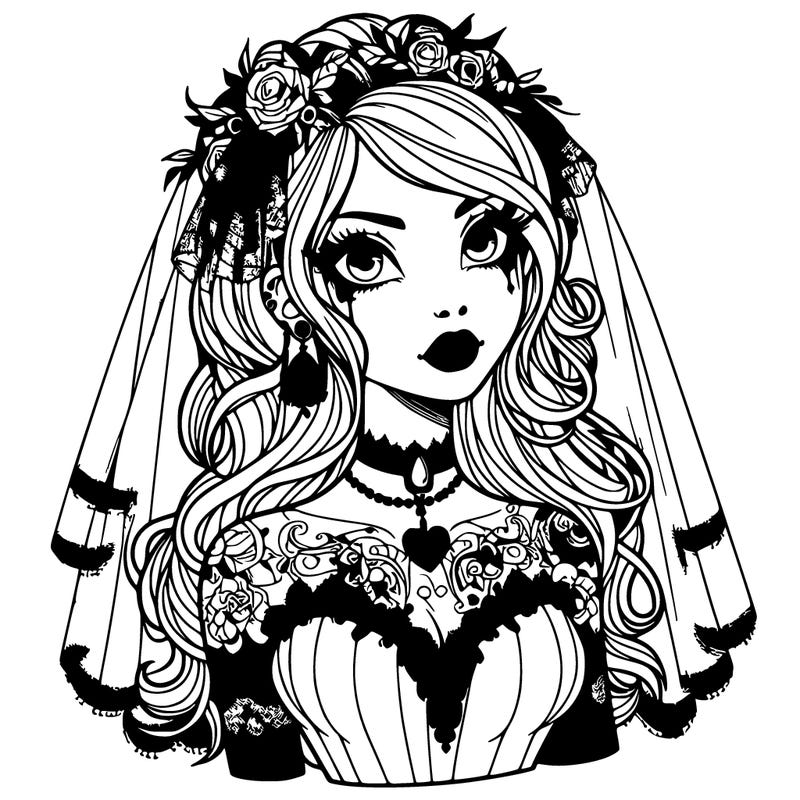 21 year old gothic bride