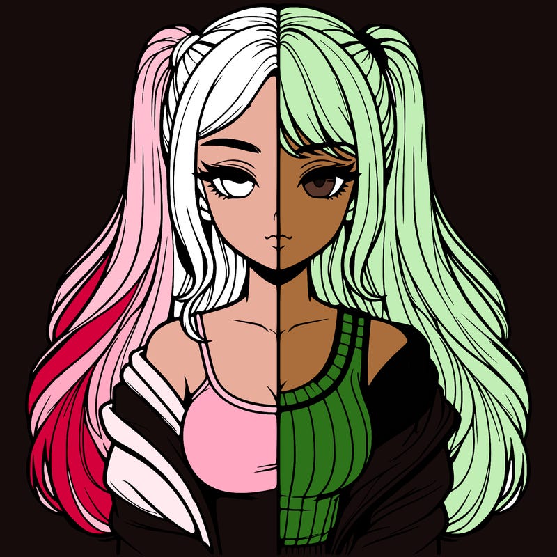 realistic girl split