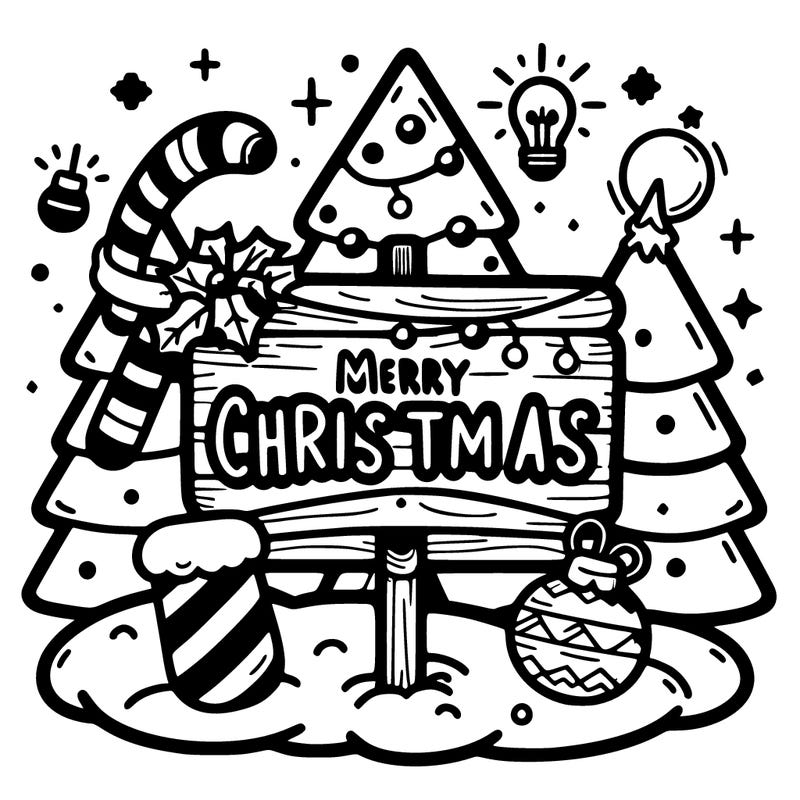 merry christmas sign