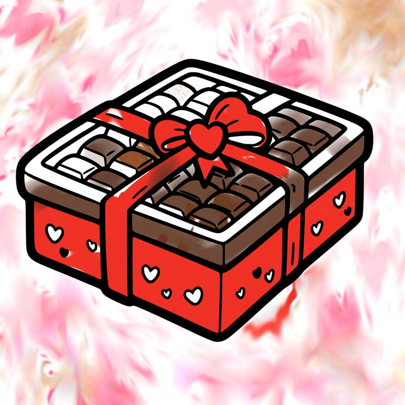 a box of chocolate for valentines day