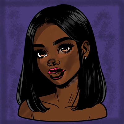 realistic black girl