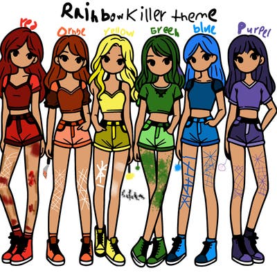 a group of girls wearing crop tops and shorts