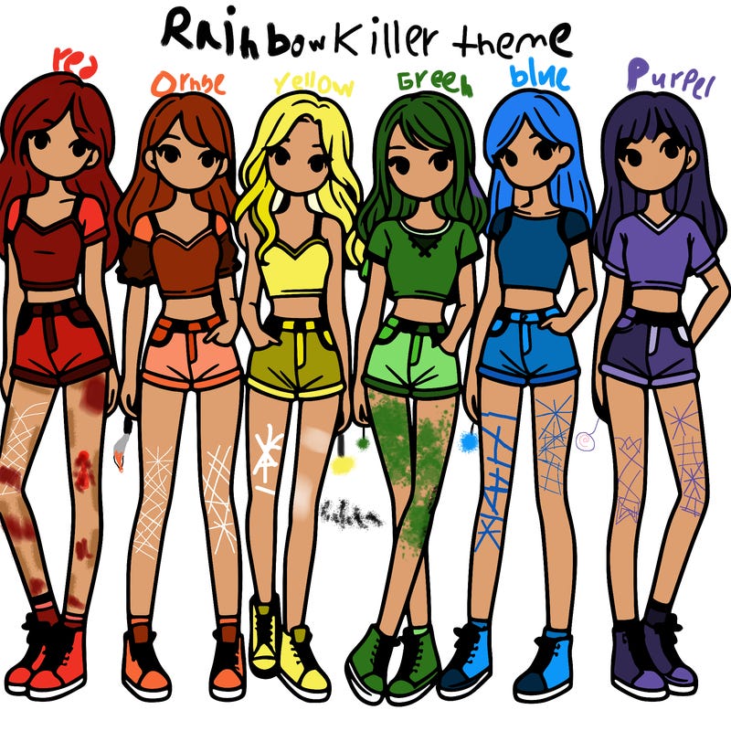 a group of girls wearing crop tops and shorts
