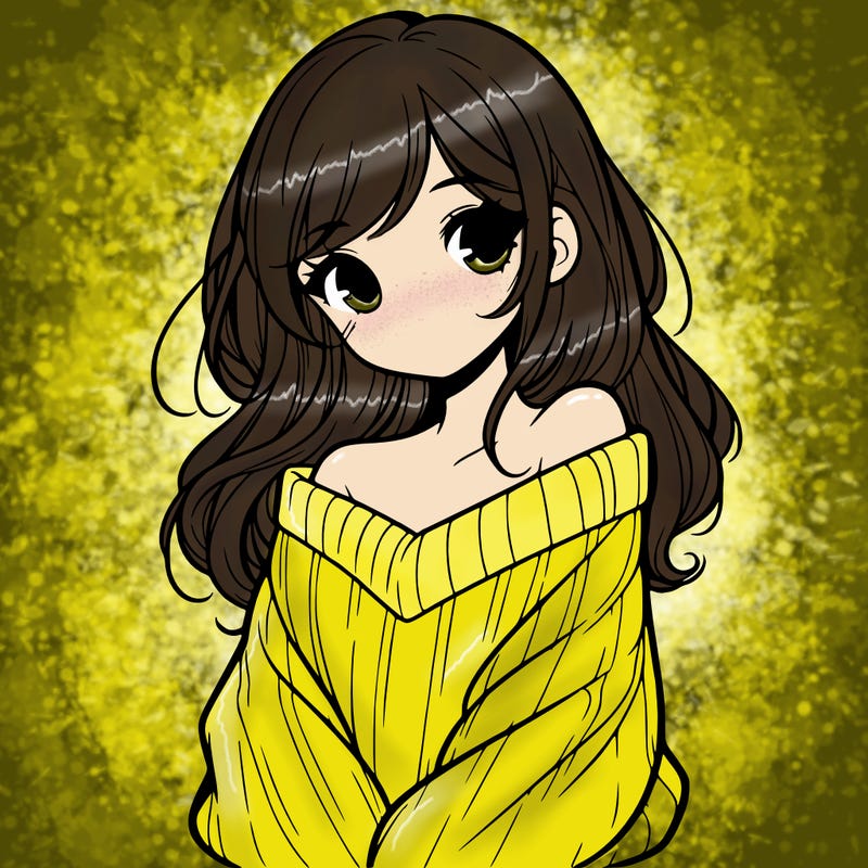 shy pretty girl wearing a sweater that is falling off one shoulder portrait