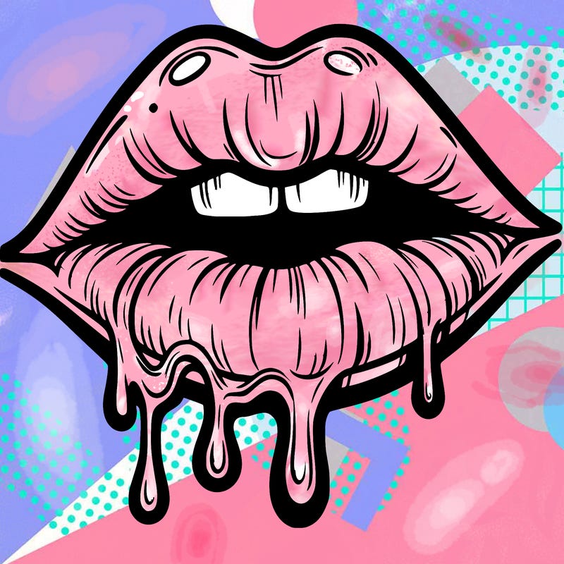 lips that look realistic and drip