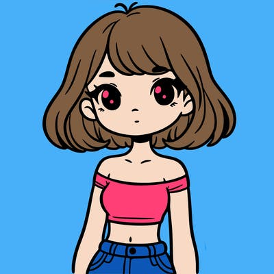 girl in a cute crop top