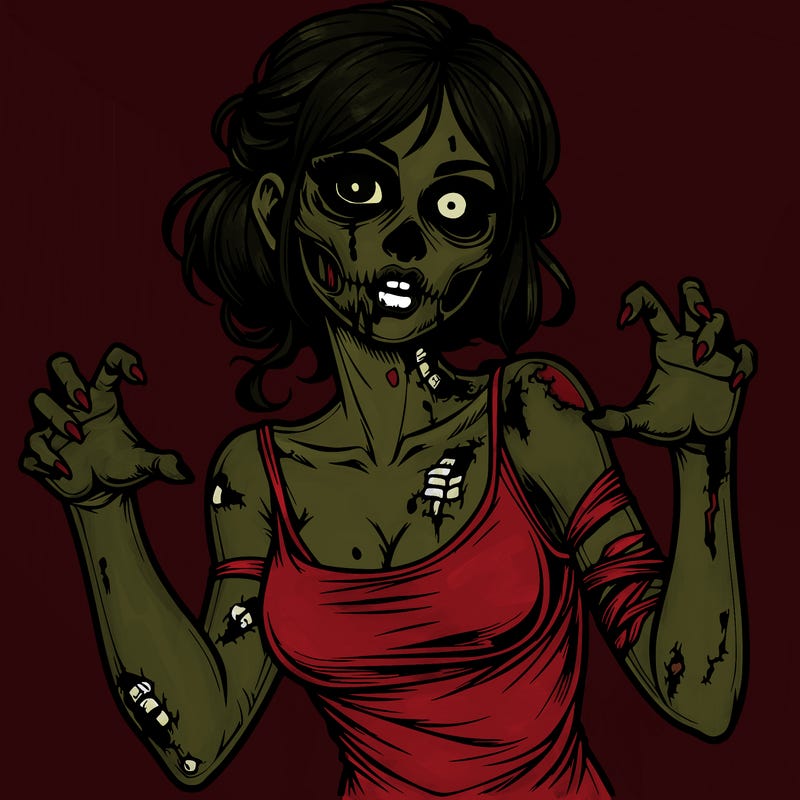 realistic zombie girl