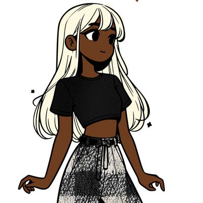 girl in a cute crop top