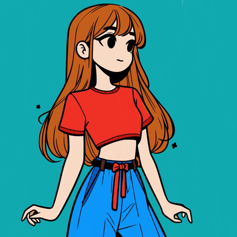 girl in a cute crop top