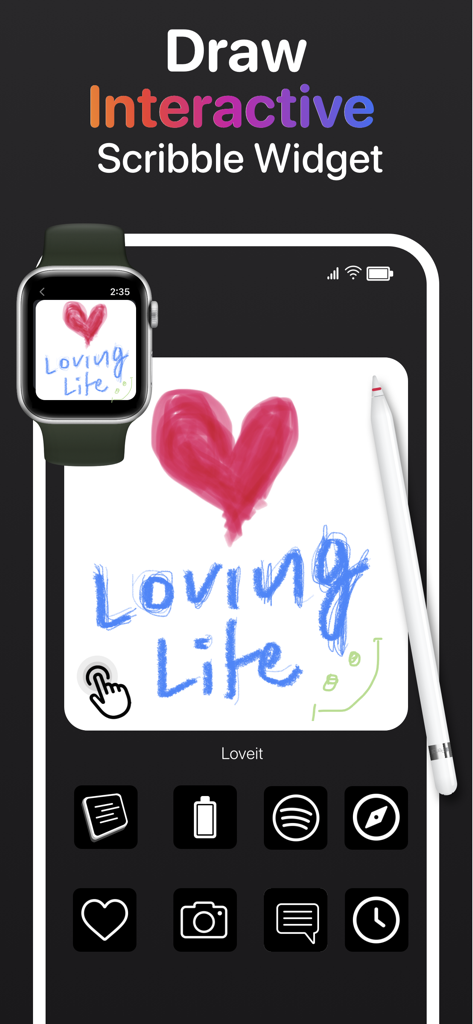 Notei Widget Drawings Scribble - Entertainment App | MWM