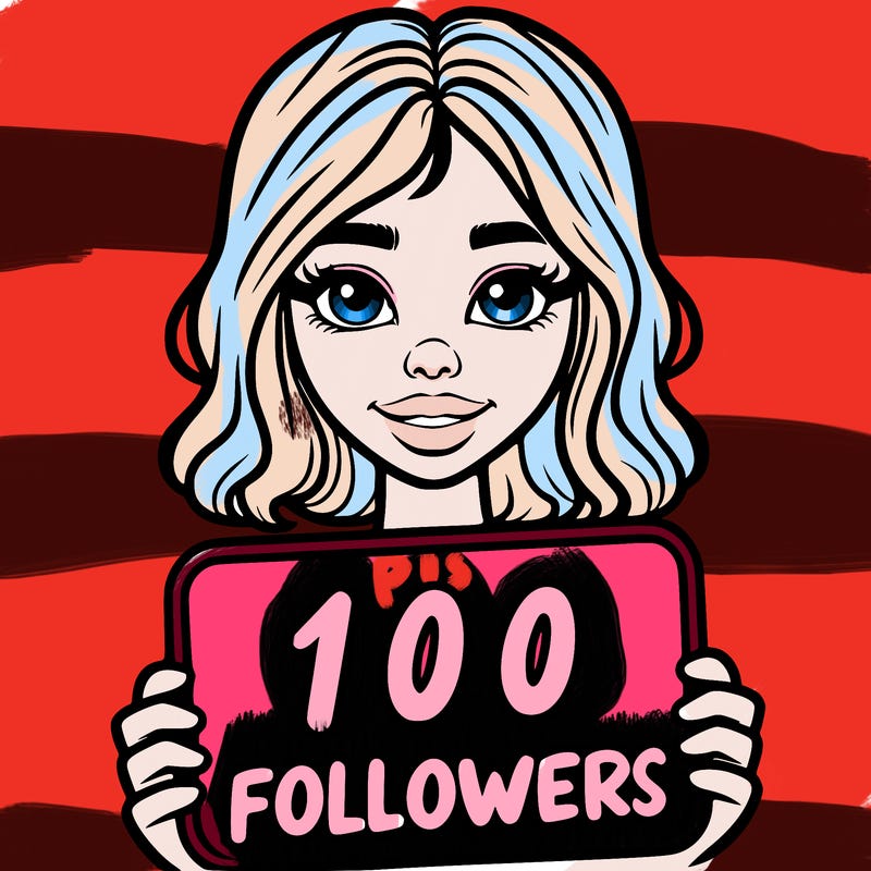 100 followers realistic girl