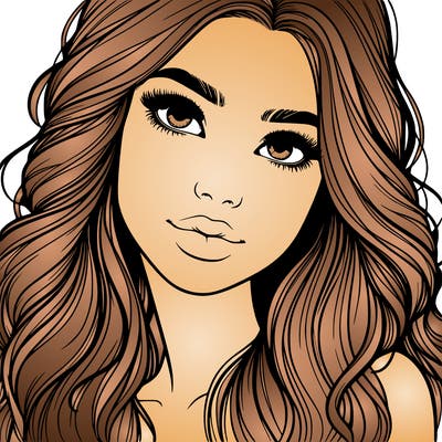 beautiful realistic girl