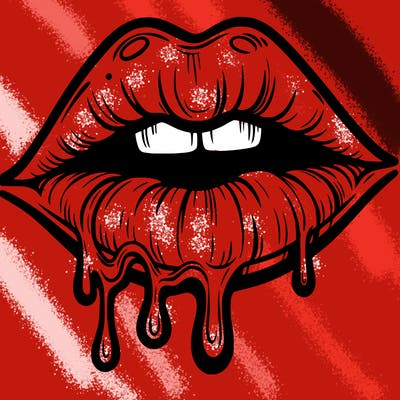 lips that look realistic and drip