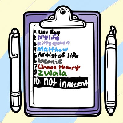 blank clip board with pen