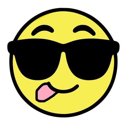 emoji with sunglasses