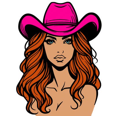 woman with cowboy hat