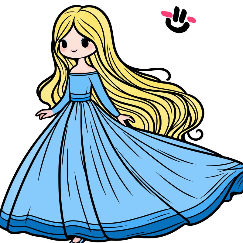 girl in long flowing dress