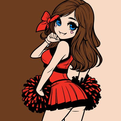 realistic cheerleader
