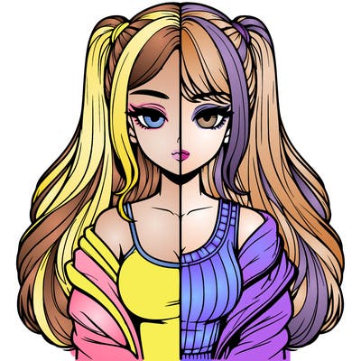 realistic girl split