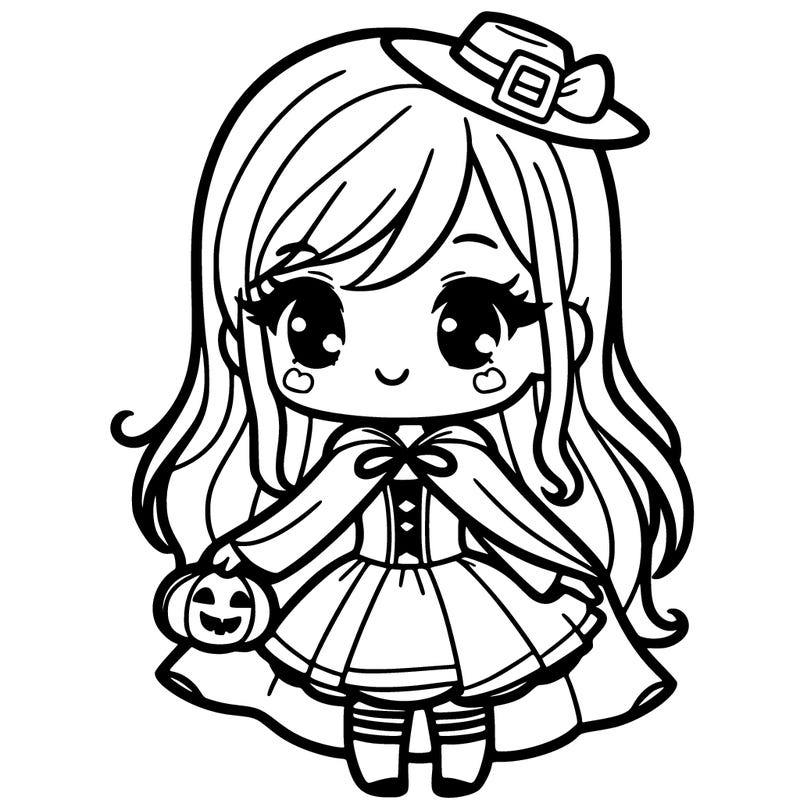 a girl in a halloween costume