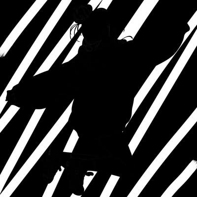 realistic girl jumping with a bun and oversized sweatshirt