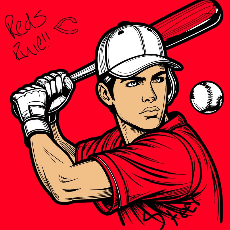 realistic baseball player