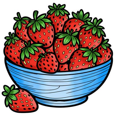 strawberries in a bowl
