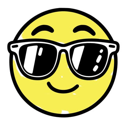 emoji with sunglasses