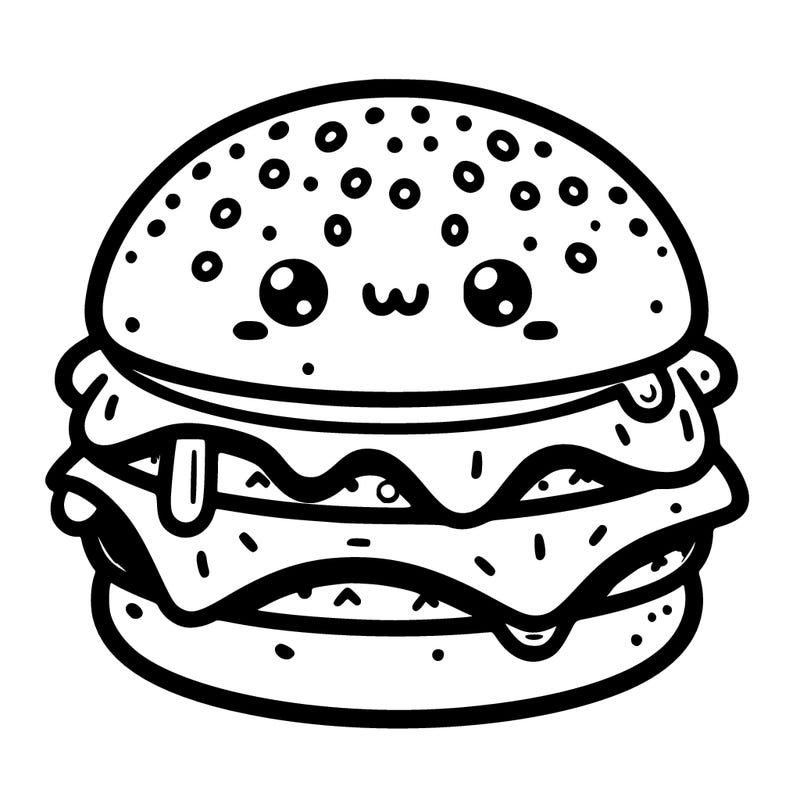 cute cheeseburger
