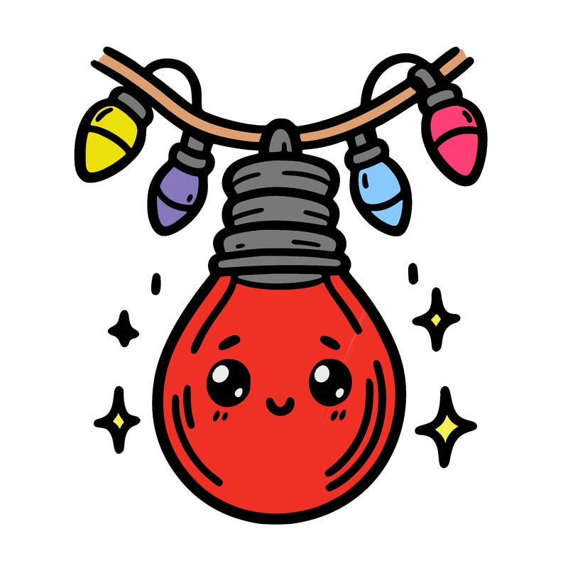 small bulb of a garland